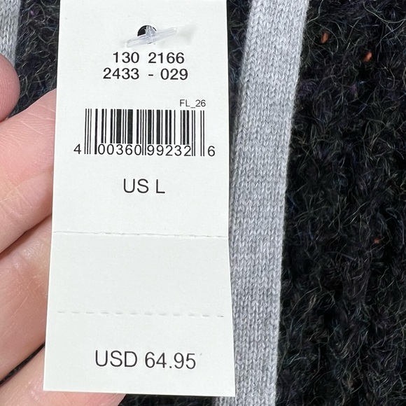 AERIE OFFLINE New Hooded Sweater Grey Multi-color Speck Color Size Large - Picture 9 of 9